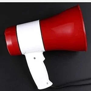 75 Watts Handheld Megaphone with Recorder USB and Memory Card Input for Announcing; Talk; Record; Play; Siren; Music with Battery and Charger (2Pc)