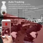 Full HD Wi-fi Wireless IP CCTV Light Vision Viewing Remote Indoor Bulb 360′ PTZ Security Camera (128 GB, 1 Channel)