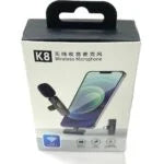 K8 Wireless Lavalier Microphone for Android & iPhone | Type-C | Noise Reduction | Plug & Play Lapel Mic for YouTube, Reels, Vlogging & Interviews