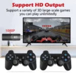 Game Box 4K Retro TV Game Console with Dual Wireless Controllers | Plug & Play HDMI Gaming System with Preloaded Classic Games