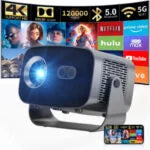 1080P HD Projector with 4K Support Portable Movie Projector for Home Theater (8400lm / 1 Speaker /Wireless / Remote Controller) Portable Projector