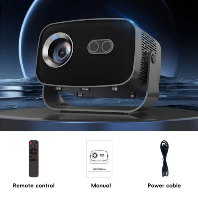 1080P HD Projector with 4K Support Portable Movie Projector for Home Theater (8400lm / 1 Speaker /Wireless / Remote Controller) Portable Projector