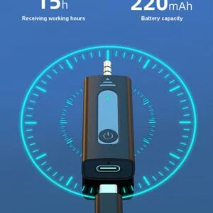 K-35 Dual Wireless Collar Microphone, 3.5mm Plug and Play Lavalier Mic for DSLR, YouTube, Interview, Vlogging and Live Streaming
