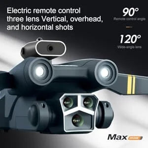 M3 Ultra Mini Toy Drone Brushless Obstacle Avoidance Screen Remote Portable RC Drones Plane with Camera and Battery