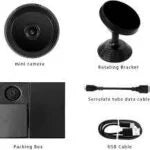 Spy Camera 1080p HD Mini Nanny Spy Camera Audio Video Live Wi-Fi Wireless Recording Spy Camera (64 GB, 1 Channel)